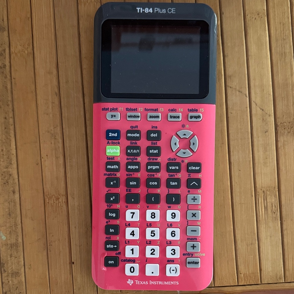 Texas Instruments TI-84 Plus CE in Pink and Black